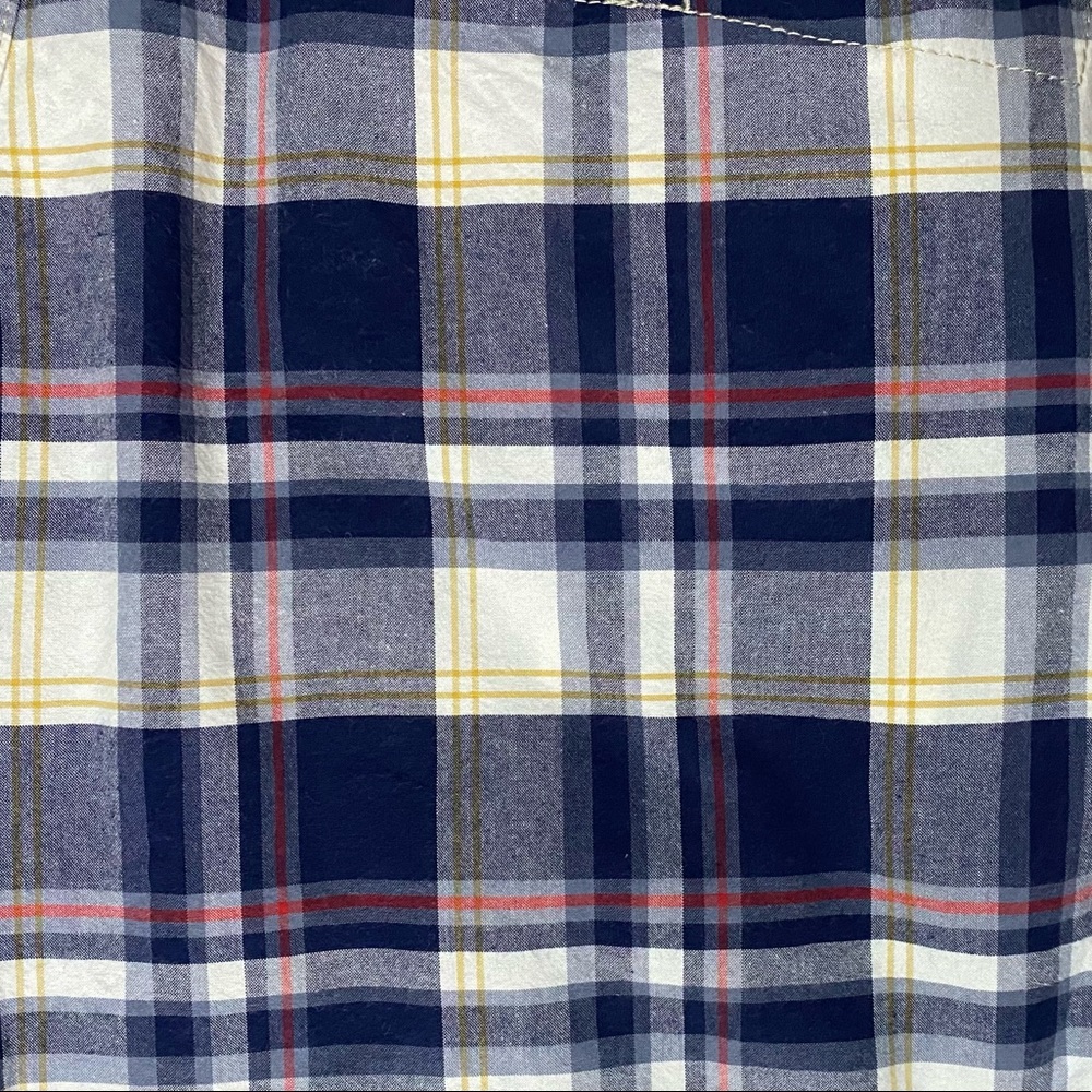 Nautica Jean Co. Blue, White, Red, & Yellow Plaid Bermuda Shorts - Picture 15 of 16